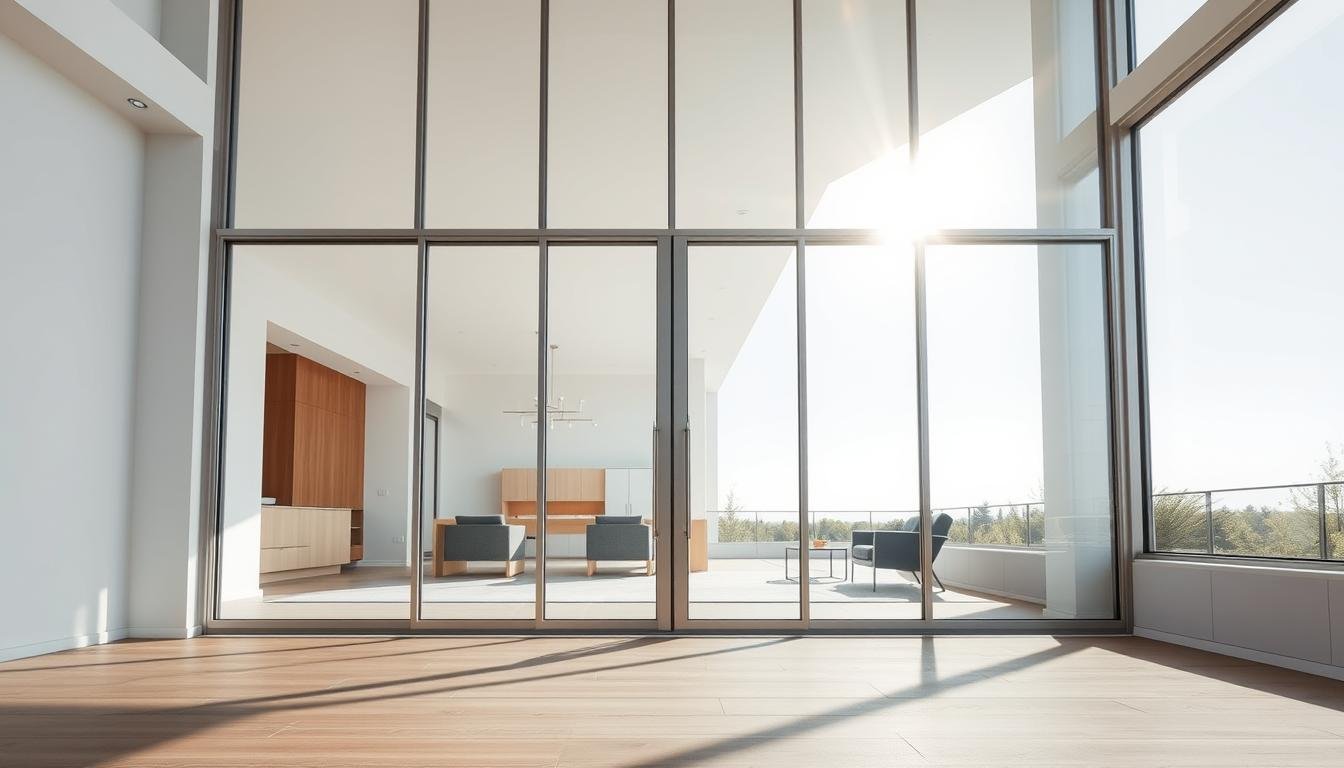 Terrassentür mit großer Glasfläche für maximalen Lichteinfall Terrassentür mit großer Glasfläche für maximalen Lichteinfall