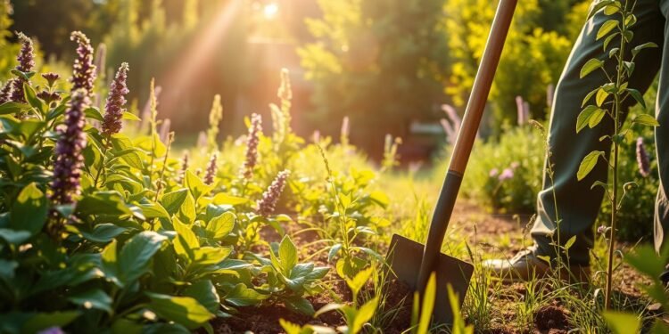 Unkrautbekämpfung im Garten