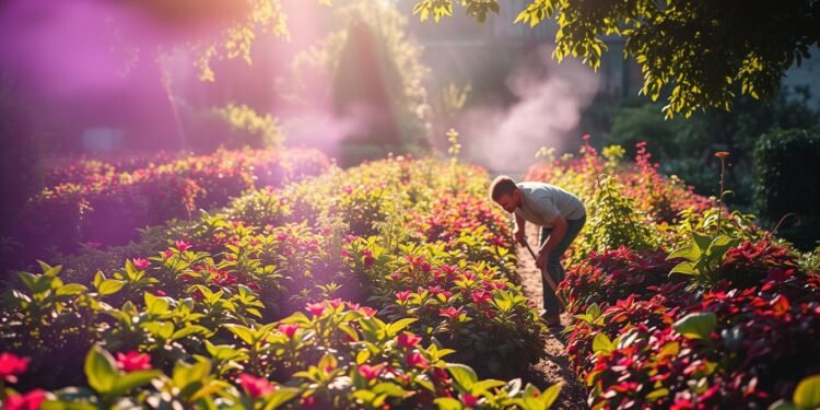 Unkrautbekämpfung im Garten
