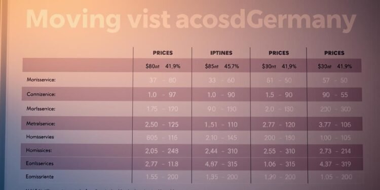 umzugskosten deutschland vergleich